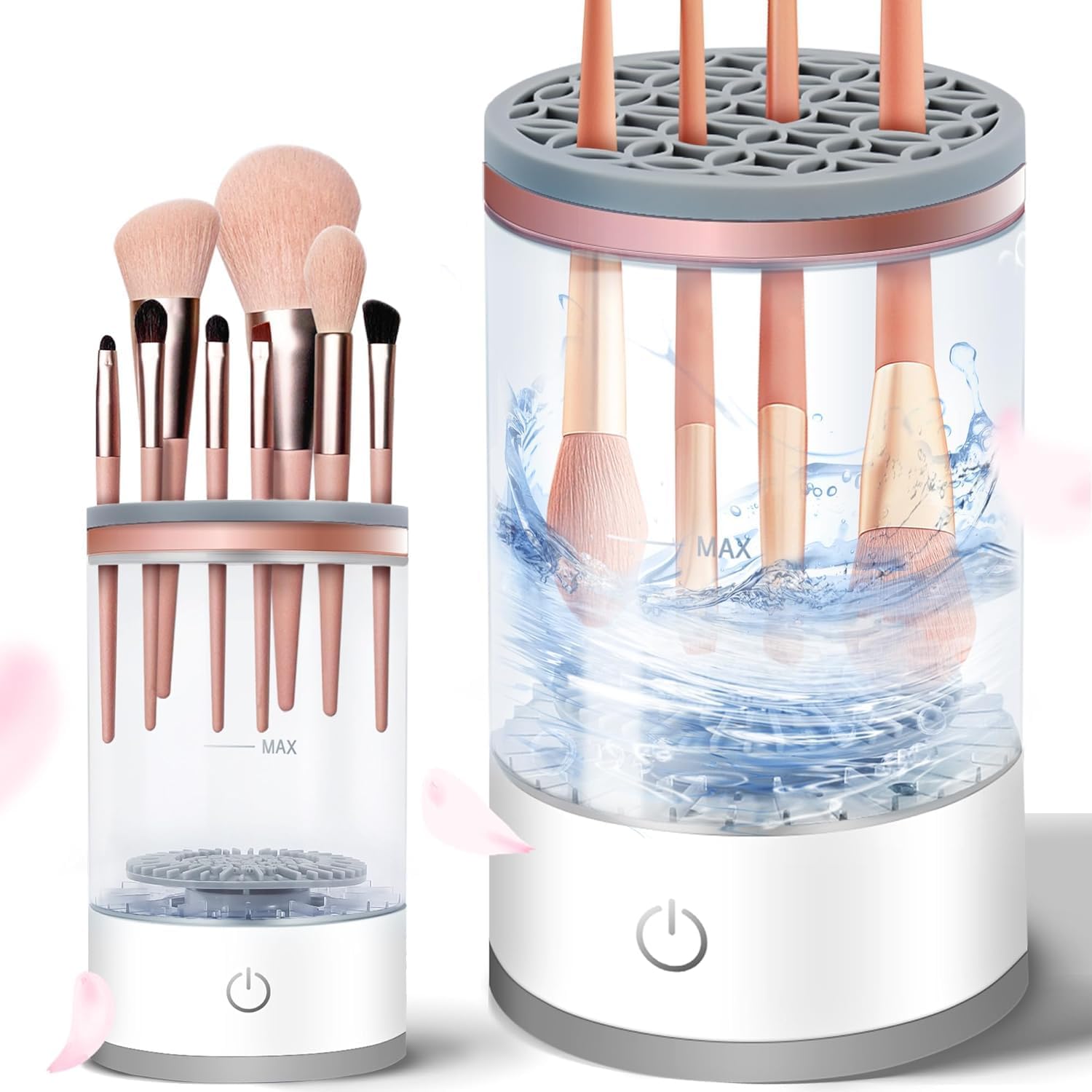 Electric Makeup Brush Cleaner Machine - Automatic Spinning Deep Cleaning for Cosmetic & Painting Brushes | USB Powered | Compatible with All Brush Sizes | Perfect for Home, Salon & Travel Use