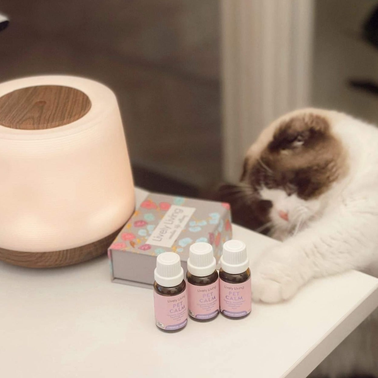 Organic Pet Calming Essential Oil - 15ml Natural Stress Relief for Dogs & Cats - Perfect for Travel, Vet Visits & Anxiety Relief
