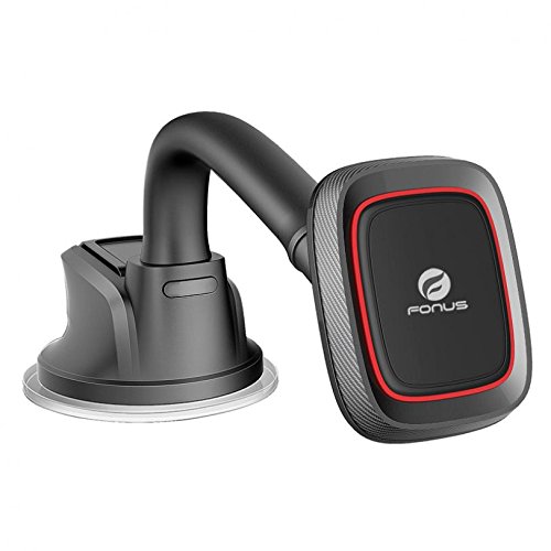 Magnetic Car Phone Mount Holder - Strong Gooseneck Dashboard & Windshield Mount Compatible with BlackBerry Key2 LE - Perfect for Hands-Free Driving & GPS Navigation