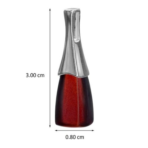 Ian and Valeri Co. Black Cherry Amber Sterling Silver Rectangular Pendant Necklace - Elegant Jewelry Gift for Women, Perfect for Parties, Weddings & Special Occasions