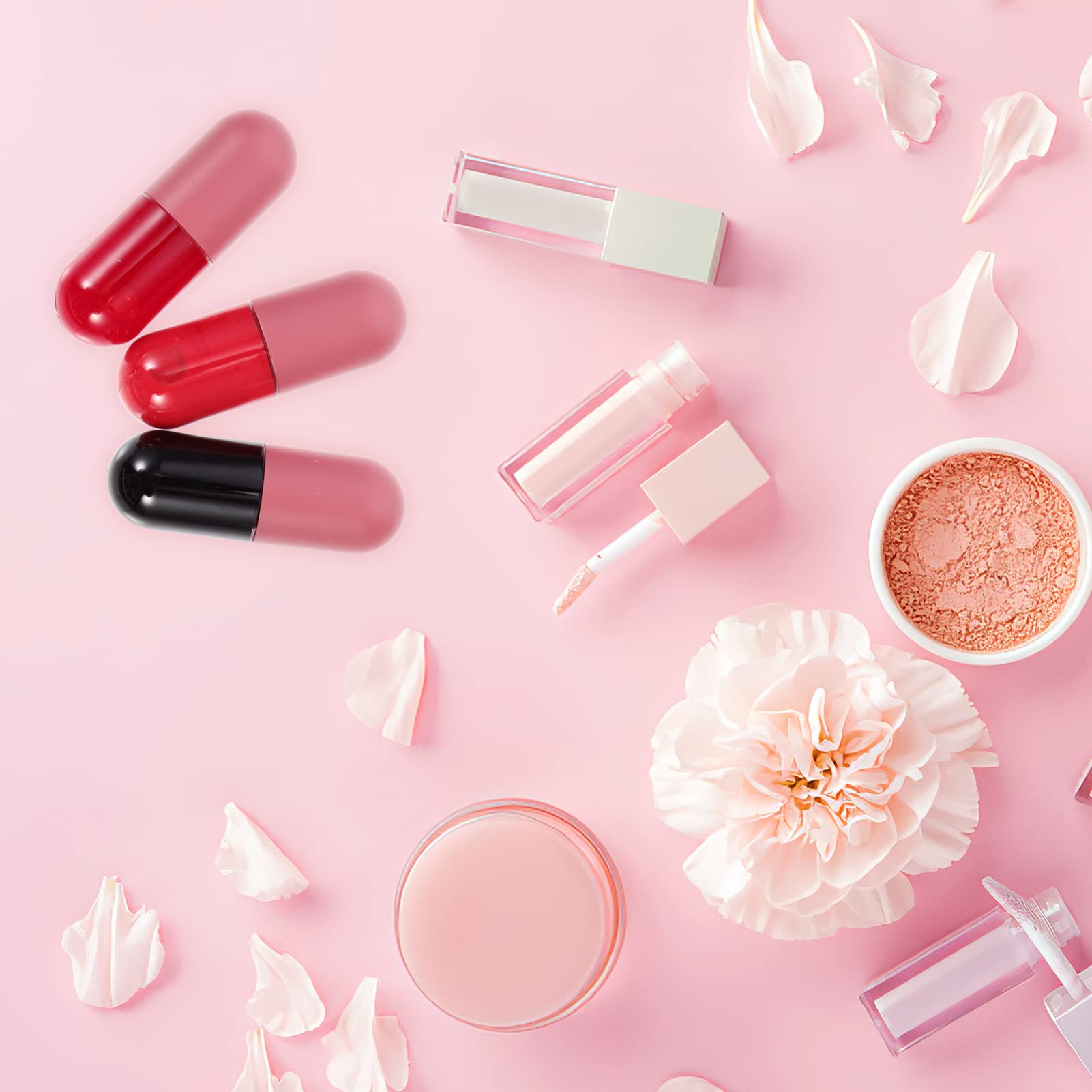3PCS Lip Plumping Gloss Set - Hydrating Lip Tint, Moisturizing Lip Oil & Nourishing Lip Balm for Soft Fuller Lips | Perfect for Daily Lip Care, Makeup Looks & Nighttime Lip Treatment