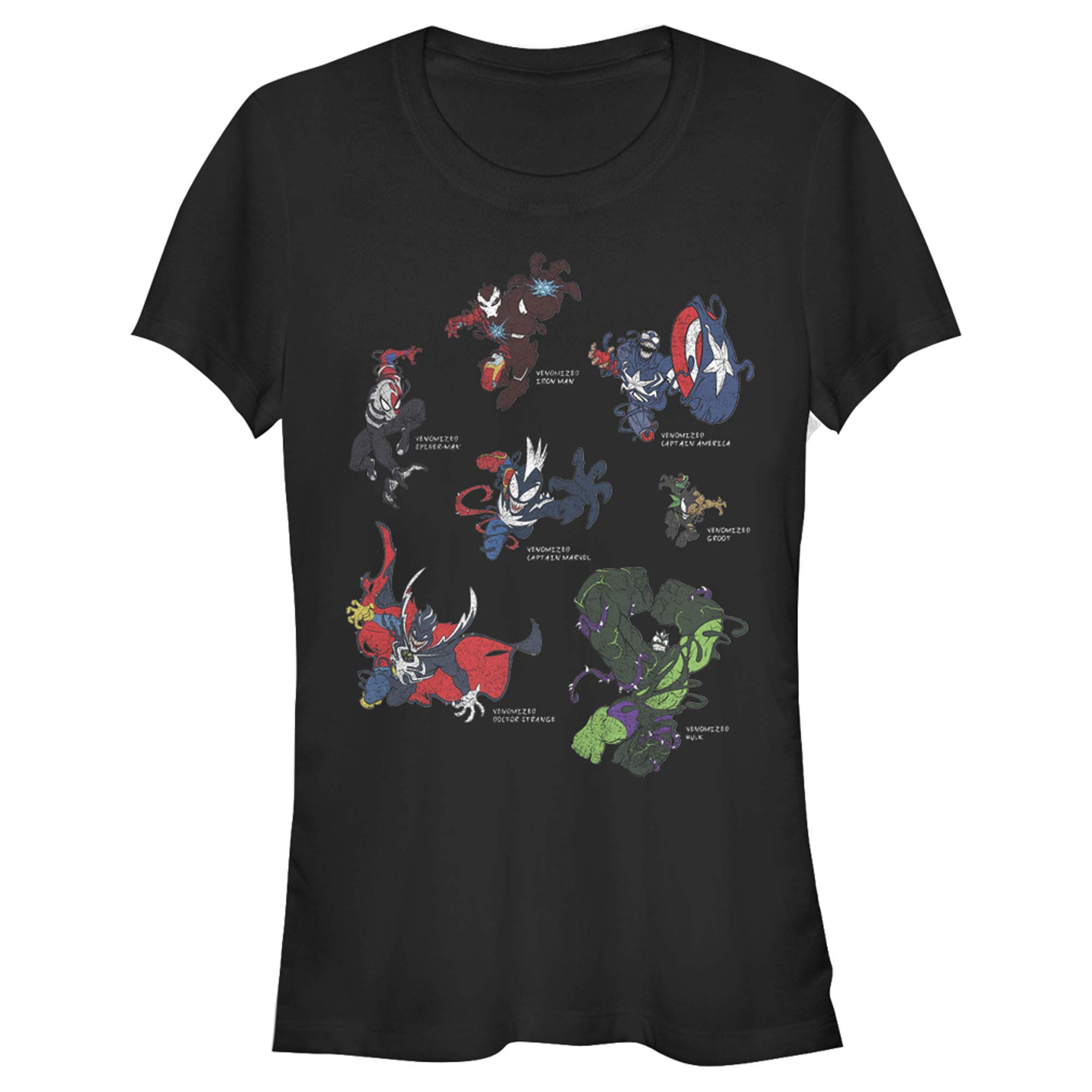 Marvel Venomized Hero Circle Graphic T-Shirt for Kids - Cool Superhero Tee for Boys & Girls - Perfect for Halloween, Cosplay & Everyday Wear