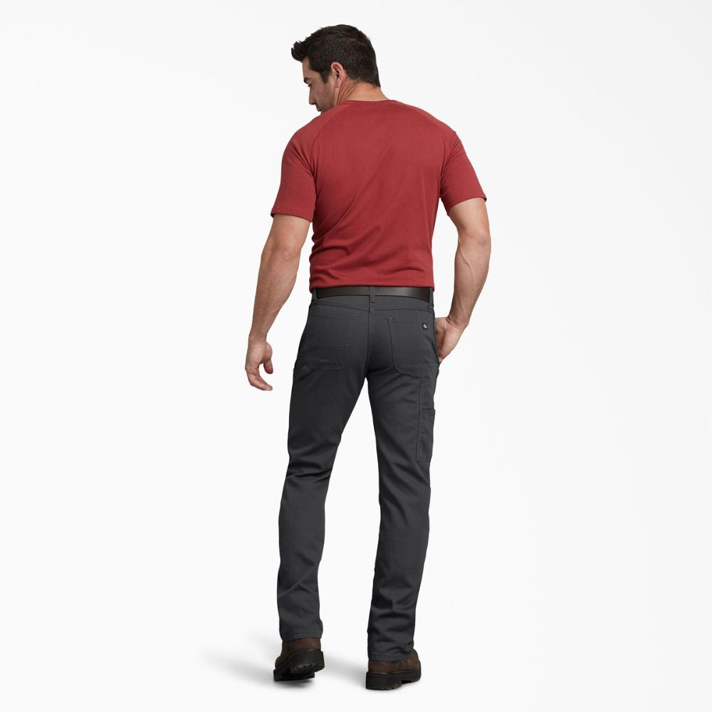 Dickies Men's Regular Fit Duck Carpenter Work Pants DP802 - Durable Grey Workwear for Construction & DIY Projects