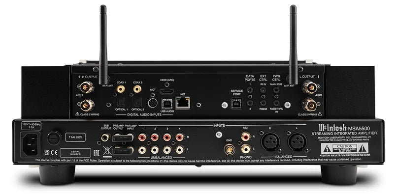 McIntosh MSA5500 High-End Streaming Integrated Amplifier - Premium Home Audio System for Music Lovers | Perfect for Home Theater, Audiophile Listening Rooms & Luxury Entertainment Spaces