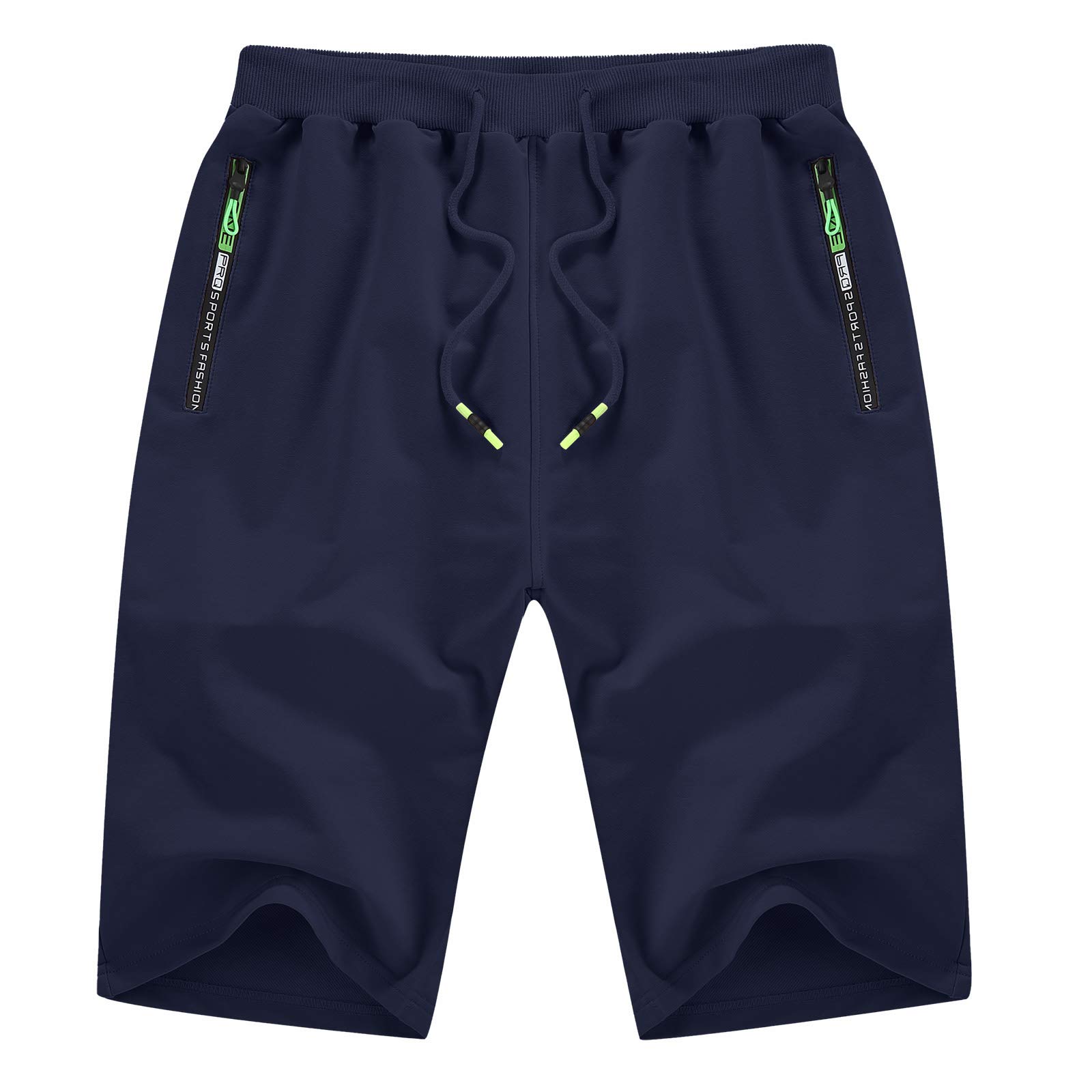 YTD Men's Casual Classic Fit Drawstring Shorts - Elastic Waist, Pockets - Perfect for Summer, Beach, Gym & Outdoor Activities
