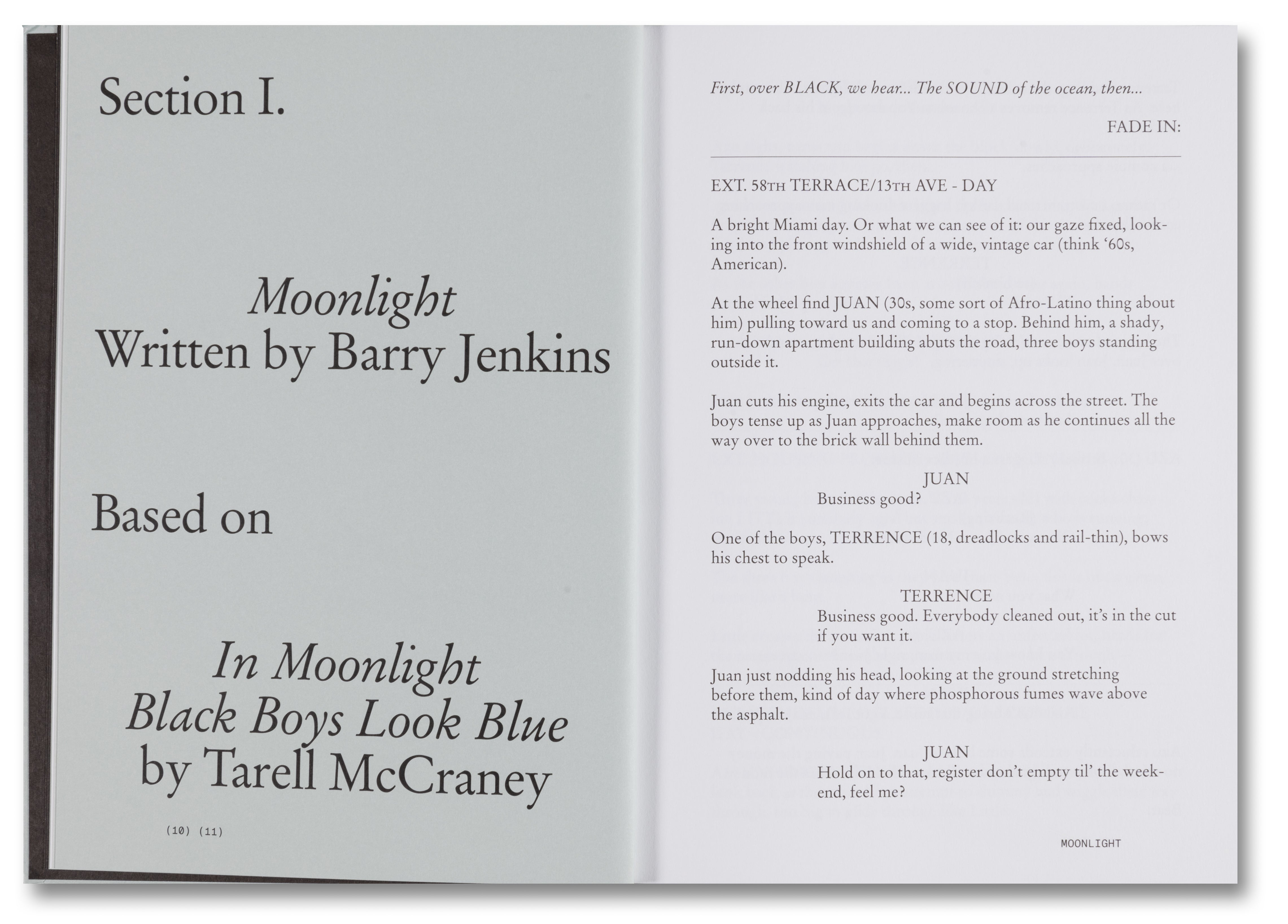 Barry Jenkins Moonlight Screenplay Book - A24 Hardcover Edition | Film Study, Screenwriting Inspiration & Movie Memorabilia Collection