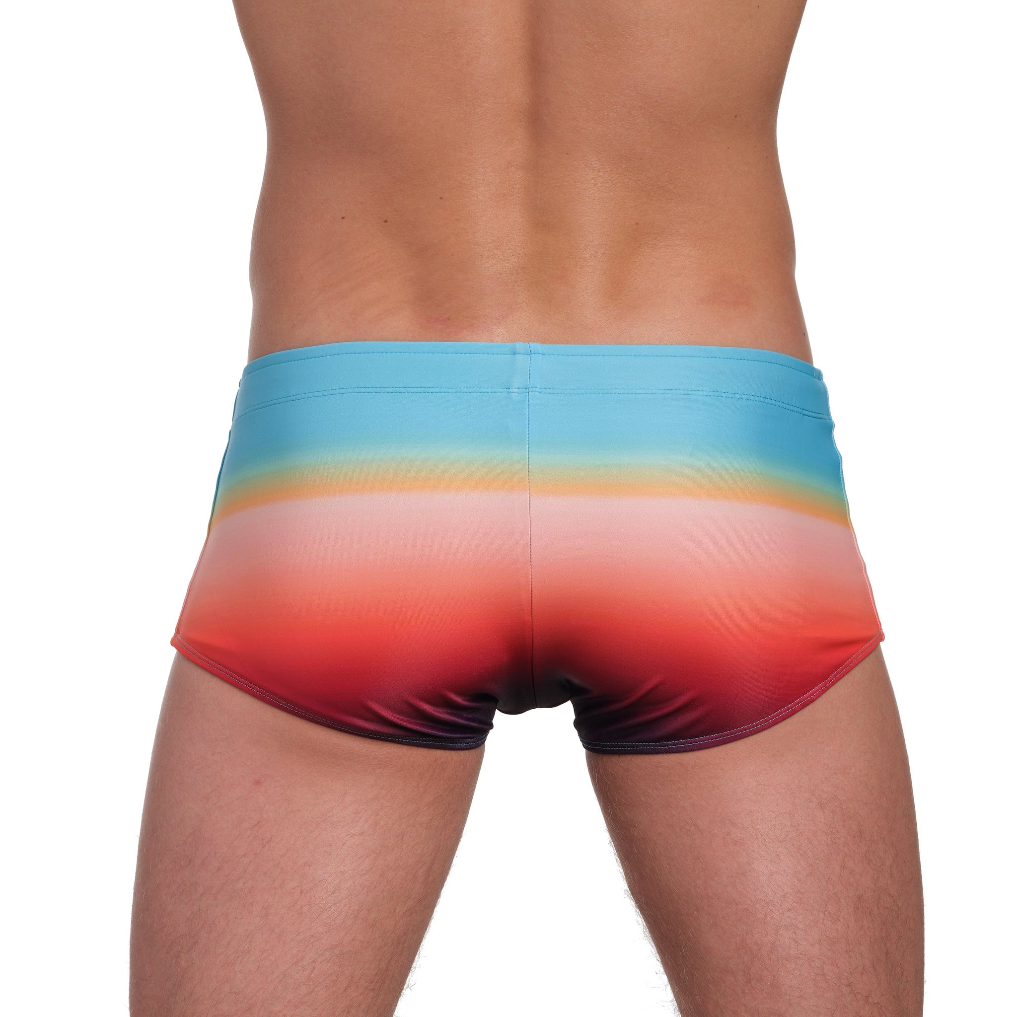 Ombre Swim Trunks for Men - Quick Dry Beach Shorts with Pockets | Perfect for Swimming, Surfing & Summer Vacations