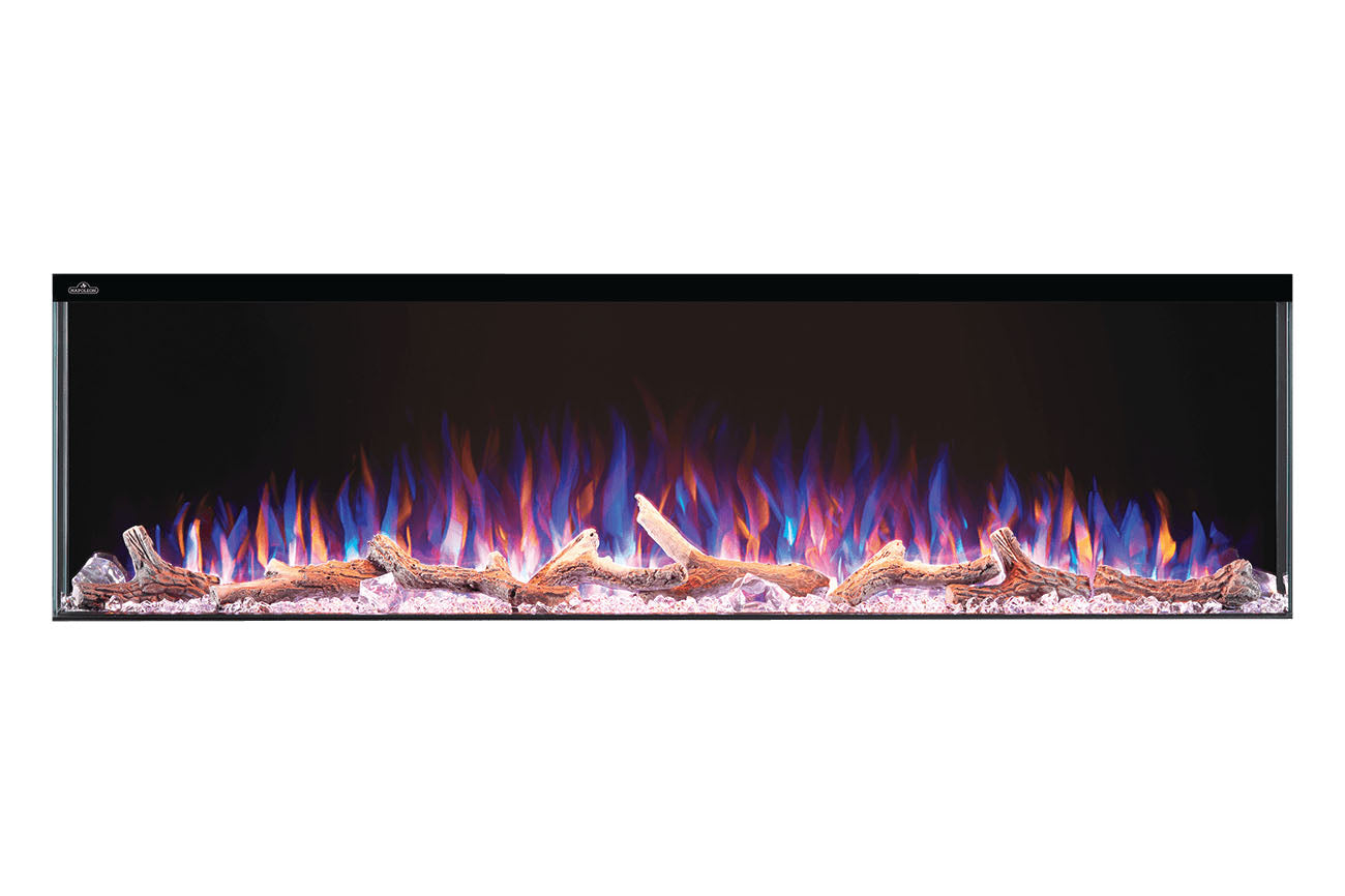 Napoleon Trivista Primis 60-Inch Built-In Electric Fireplace - 3-Sided or 2-Sided Viewing Options for Living Room, Bedroom & Office