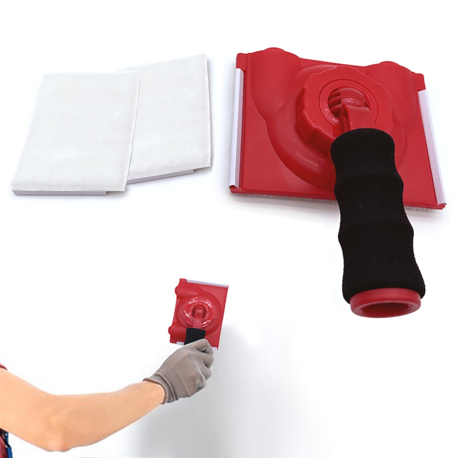 Professional Paint Edger Tool for Walls & Trim - Easy-to-Use Edge Painting Tool with Replacement Pads - Perfect for High Ceilings, Corners & Baseboards - Ideal for Home Renovation, DIY Projects & Professional Painting