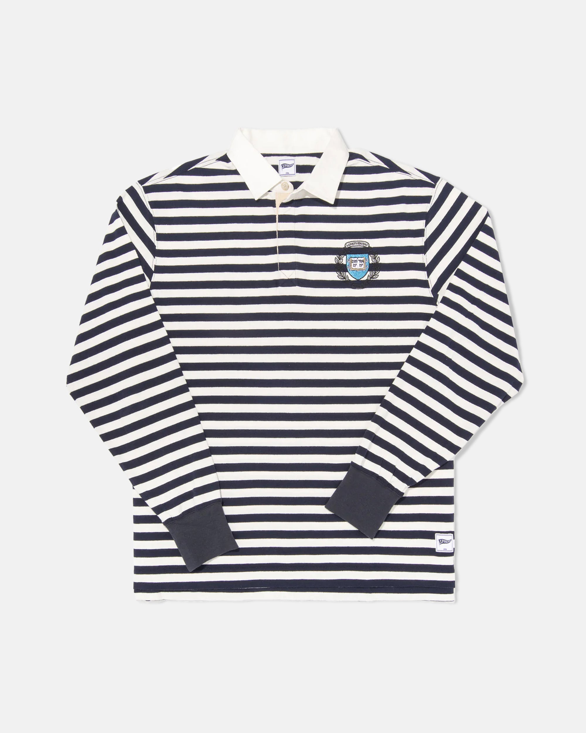 Yale Trim Fit Striped Rugby Shirt for Men - Classic College Style Polo with Comfortable Cotton Blend - Perfect for Casual Wear, Campus Outfits, and Sporty Looks
