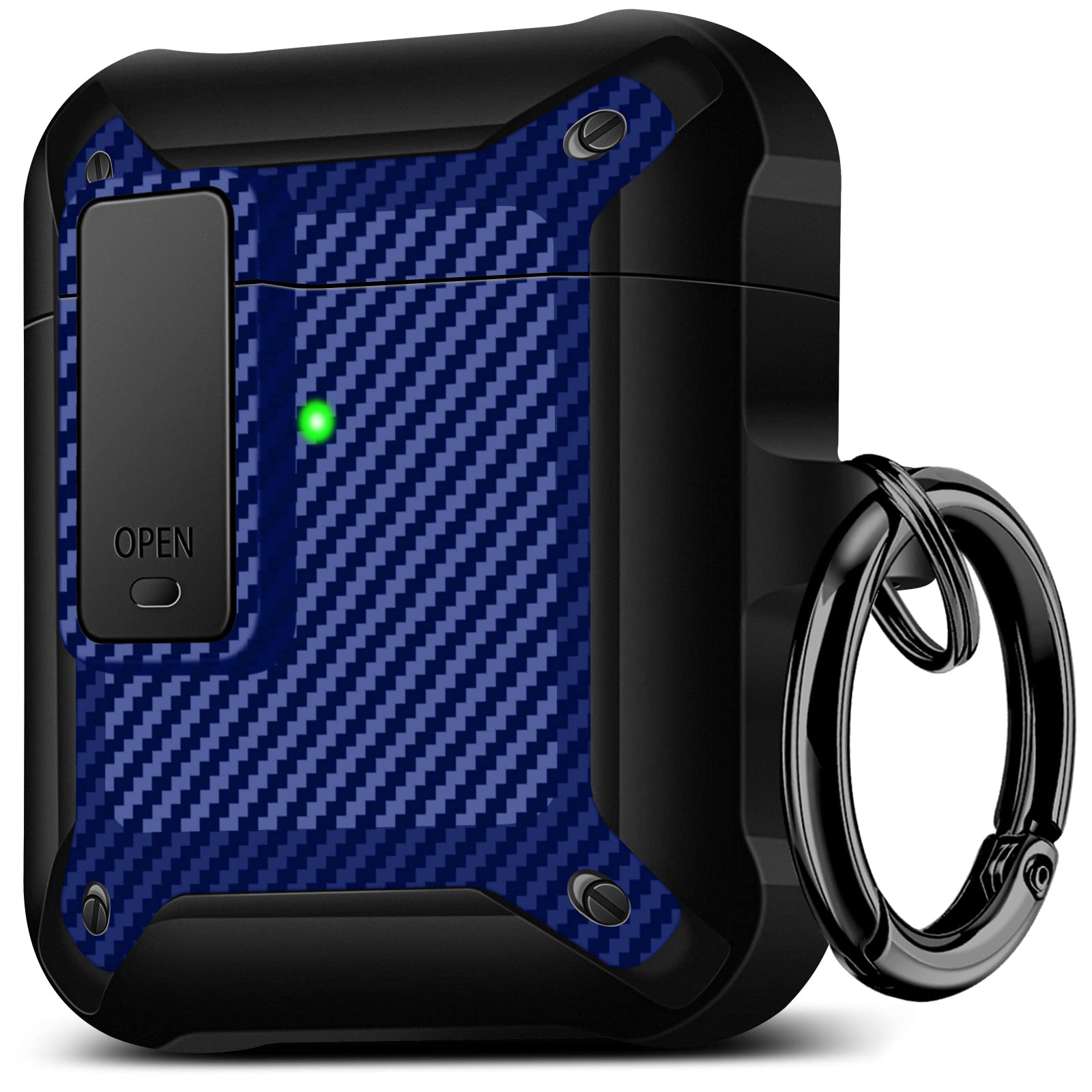 Military Armor AirPods Case for AirPods 1/2 - Secure Lock Protective Cover for Men & Women - Perfect for Travel & Outdoor