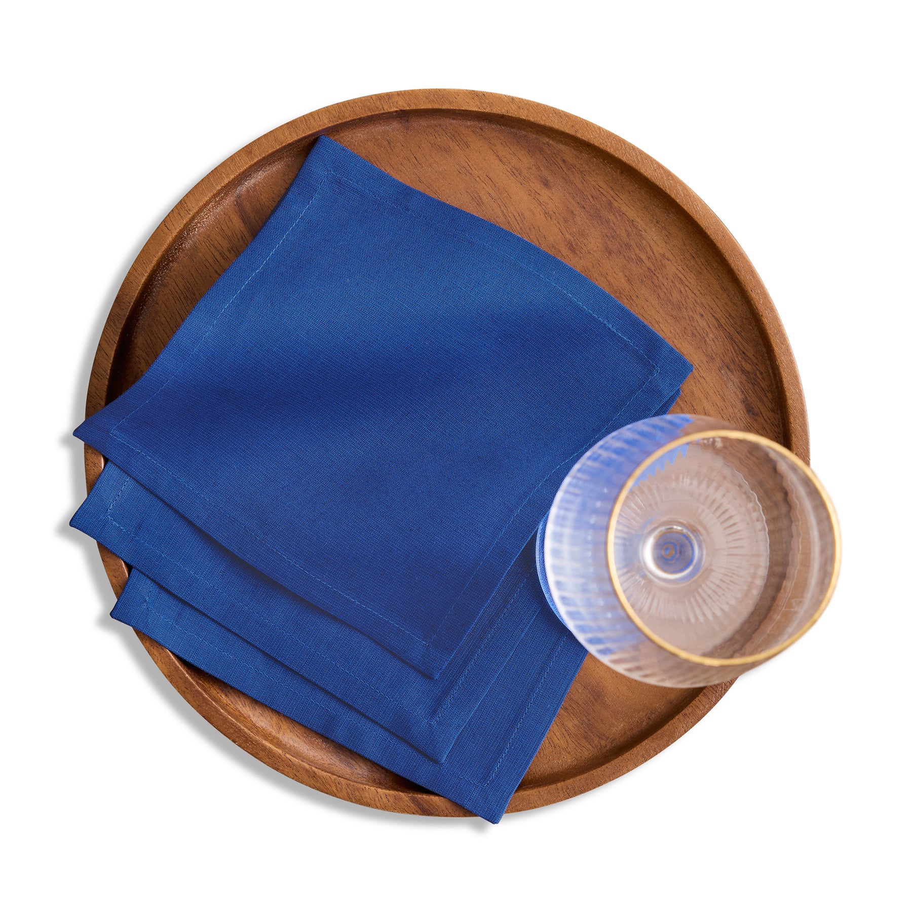 Premium Dru Cotton Linen Cocktail Napkins - Set of 12, 5x5 Inches, Absorbent & Elegant for Parties, Weddings, and Home Decor