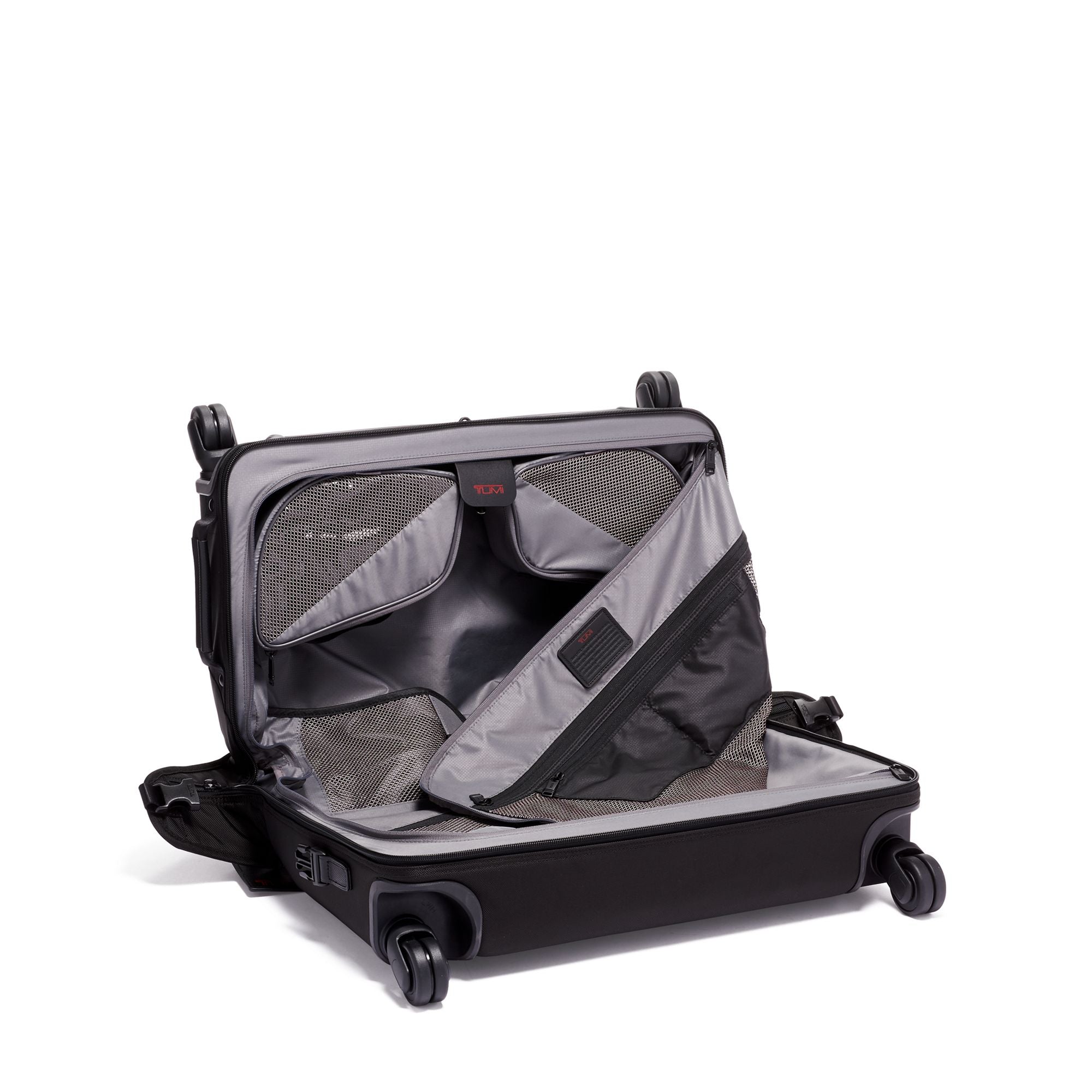 Alpha 3 Garment 4 Wheeled Carry On Luggage - Spinner Suitcase with Built-In Garment Bag for Business Travel & Airplane Cabin Use
