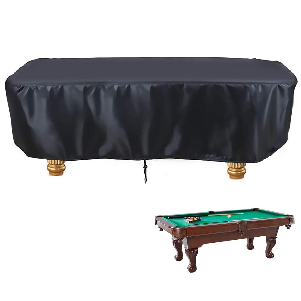 8ft Waterproof Pool Table Cover for Outdoor & Indoor Use - Heavy Duty Billiard Table Protection for Rain, Dust & Sun Damage