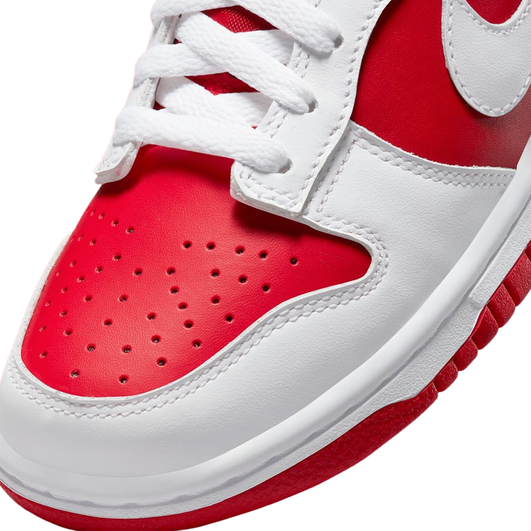 Nike Dunk Low GS Sneakers - Championship University Red & White - Kids' Basketball Shoes for School & Casual Wear