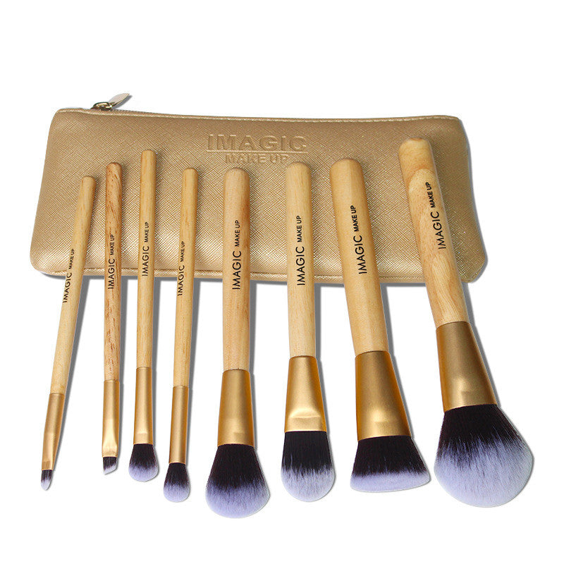 8-Piece Multi-Purpose Makeup Brush Set - Professional Cosmetic Tools for Foundation, Blending, Contouring & Eyeshadow - Perfect for Daily Makeup & Travel Kit