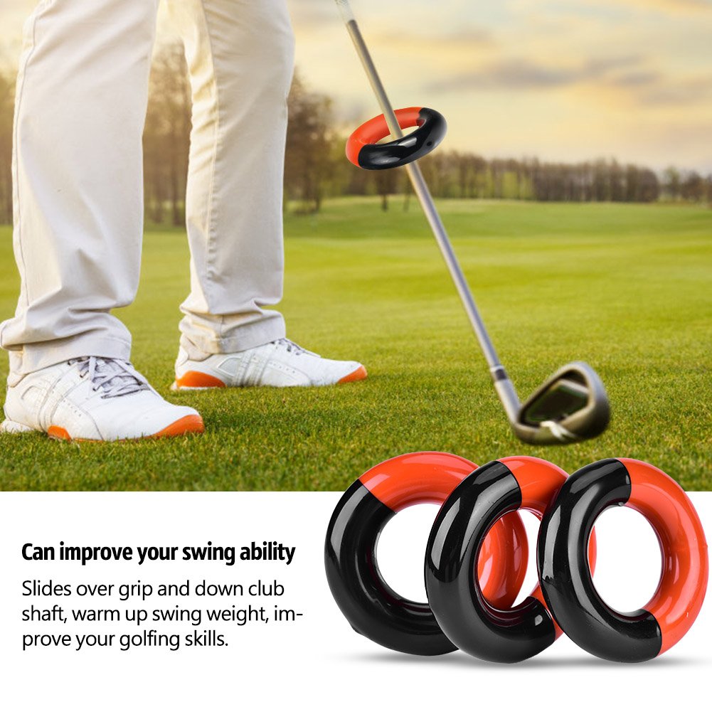 Tbest 3-Piece Weighted Swing Ring Set - Warm Up & Training Donut Weights for Baseball, Softball, Golf & Tennis - Improve Swing Speed & Strength for Athletes & Coaches