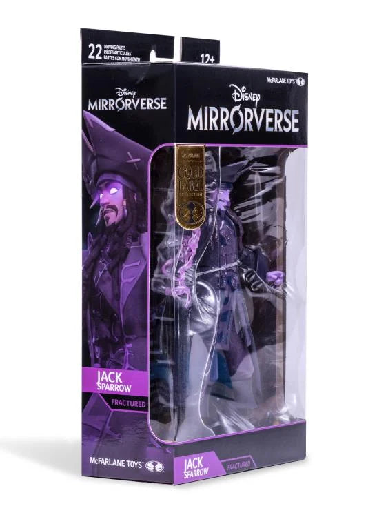 Disney Mirrorverse Jack Sparrow Action Figure - Fractured Gold Label Collectible for Fans & Display