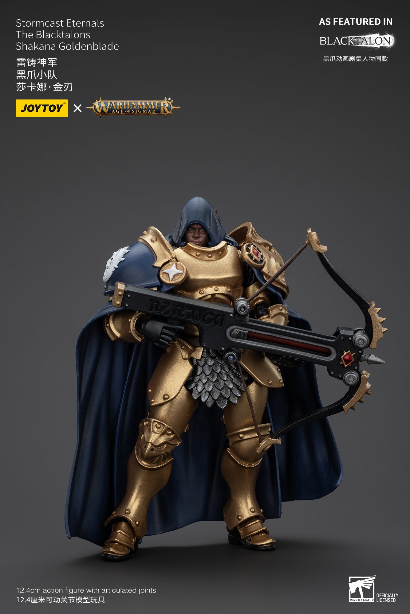 1/18 JOYTOY 4-Inch Action Figure - Warhammer Age of Sigmar Stormcast Eternals The Blacktalons - Collectible Miniature for Tabletop Gaming & Display
