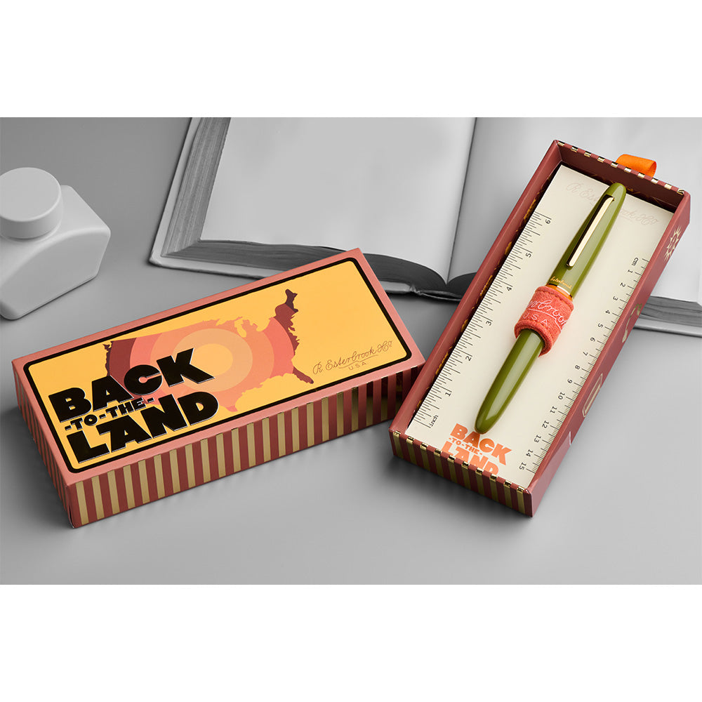 Esterbrook Estie Back to the Land Fountain Pen - Unique Leaf Design for Writing, Journaling & Gift Giving - Premium Handcrafted Calligraphy Pen for Professionals & Enthusiasts