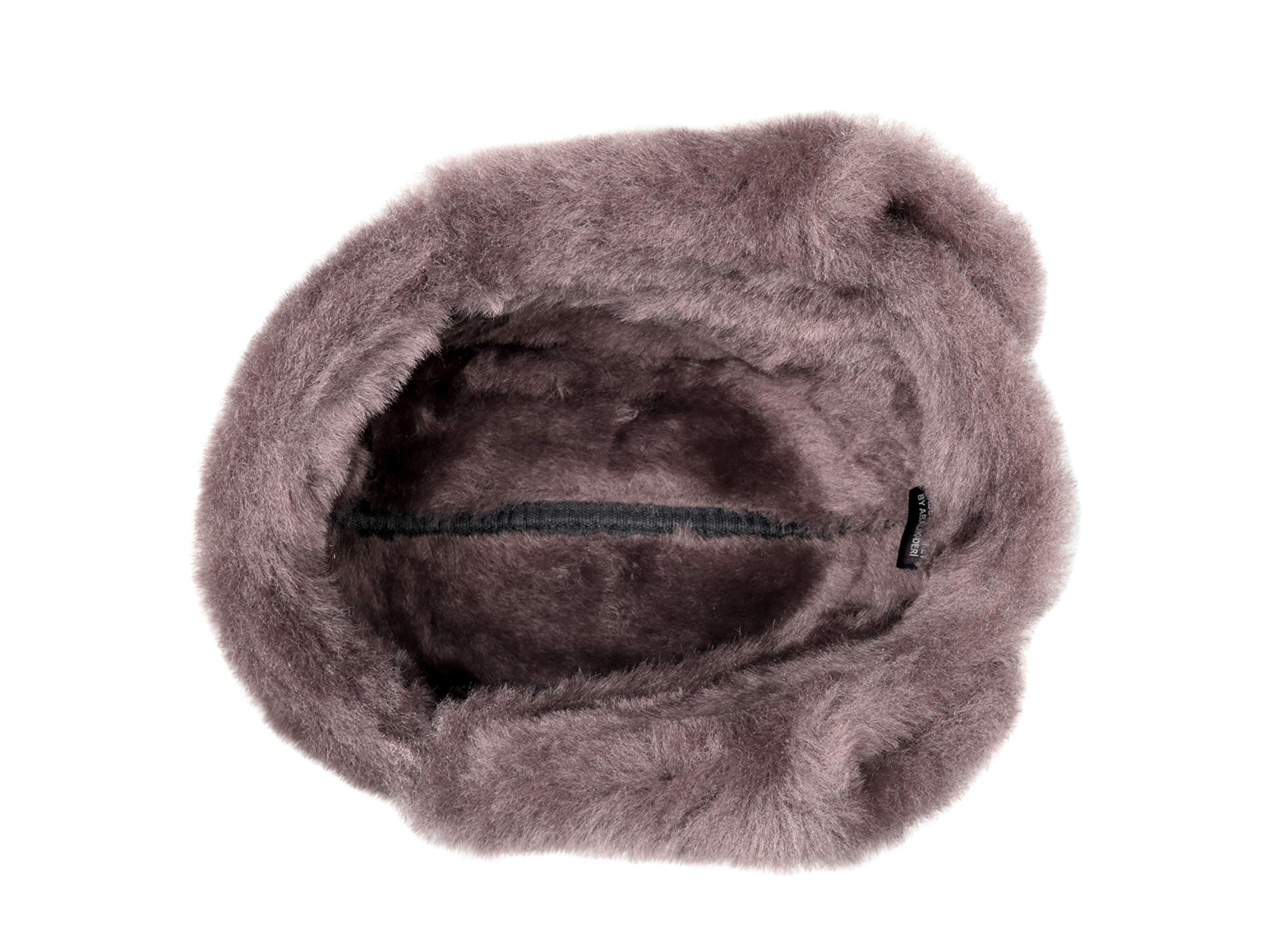 Genuine Leather Aviator Shearling Ushanka Trapper Hat - Russian Sheepskin Winter Cap with Real Fur & Ear Flaps for Men and Women - Warm Cold Weather Accessory for Skiing, Snowboarding & Outdoor Adventures