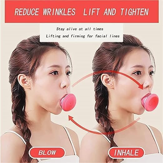 Jaw and Neck Toning Exerciser for Women - Face Lift & Skin Firming Device, V-Shape Double Chin Reducer, Portable Anti-Wrinkle Mouth Exercise Tool for Slimming - Perfect for Home Gym, Travel & Daily Beauty Routine