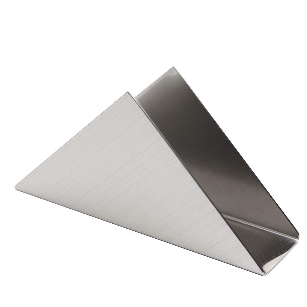Cabilock Triangle Desktop Tissue Holder - Stylish Napkin Stand & Paper Towel Rack for Office, Kitchen, or Home Decor (White) - Perfect for Desk Organization, Dining Table, and Bathroom Storage
