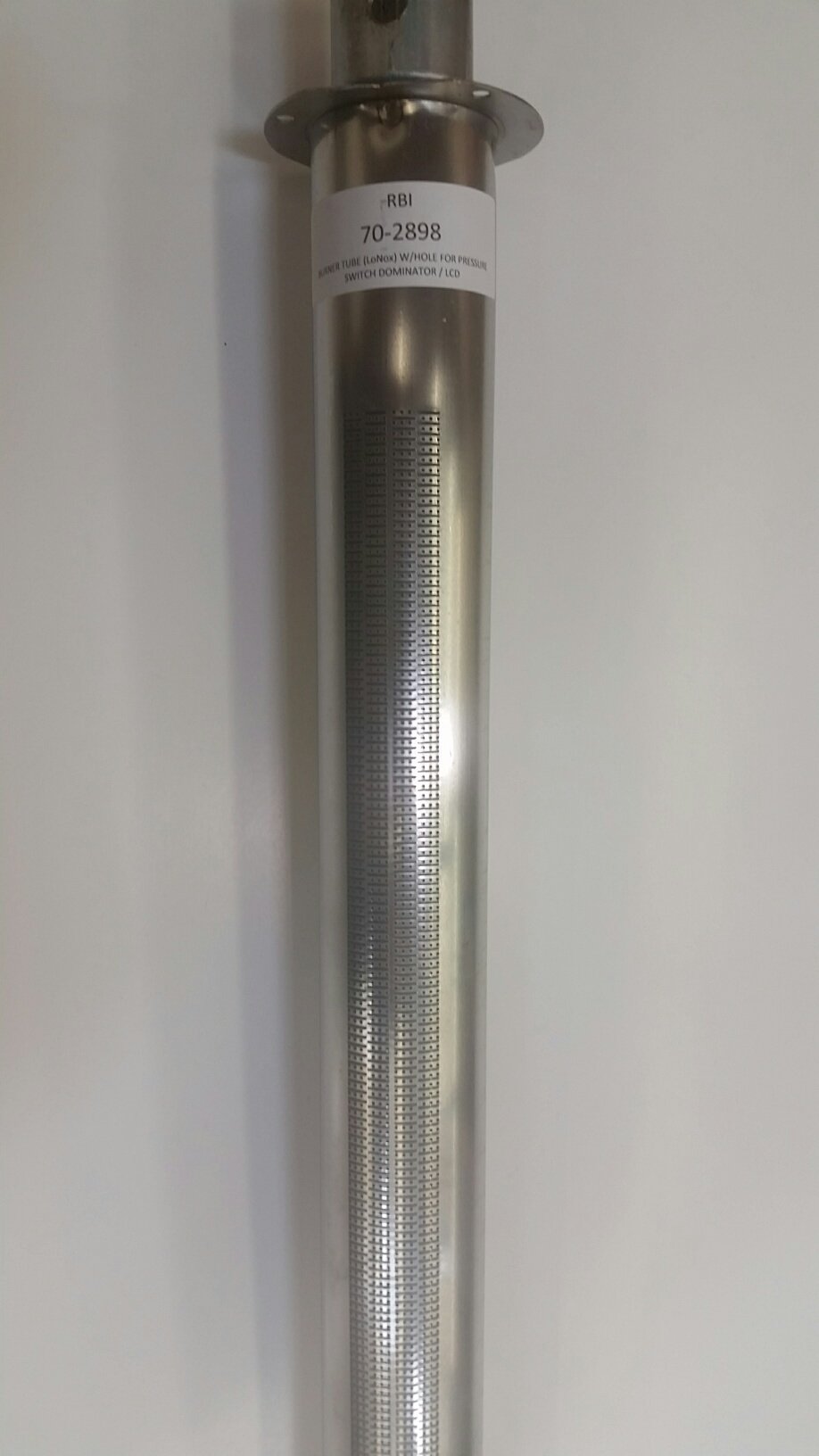 RBI 70-2898 Burner Tube with Pressure Switch Hole - Replacement Part for Furnace & Heating System Maintenance