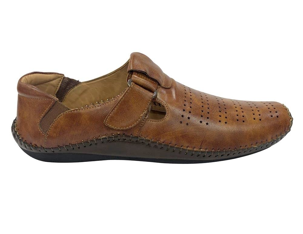 **Men's Punjabi Jutti - Breathable Indian Ethnic Flat Shoes | Comfortable Mojari Loafers for Sherwani & Traditional Outfits | Perfect for Weddings, Festivals & Cultural Events**