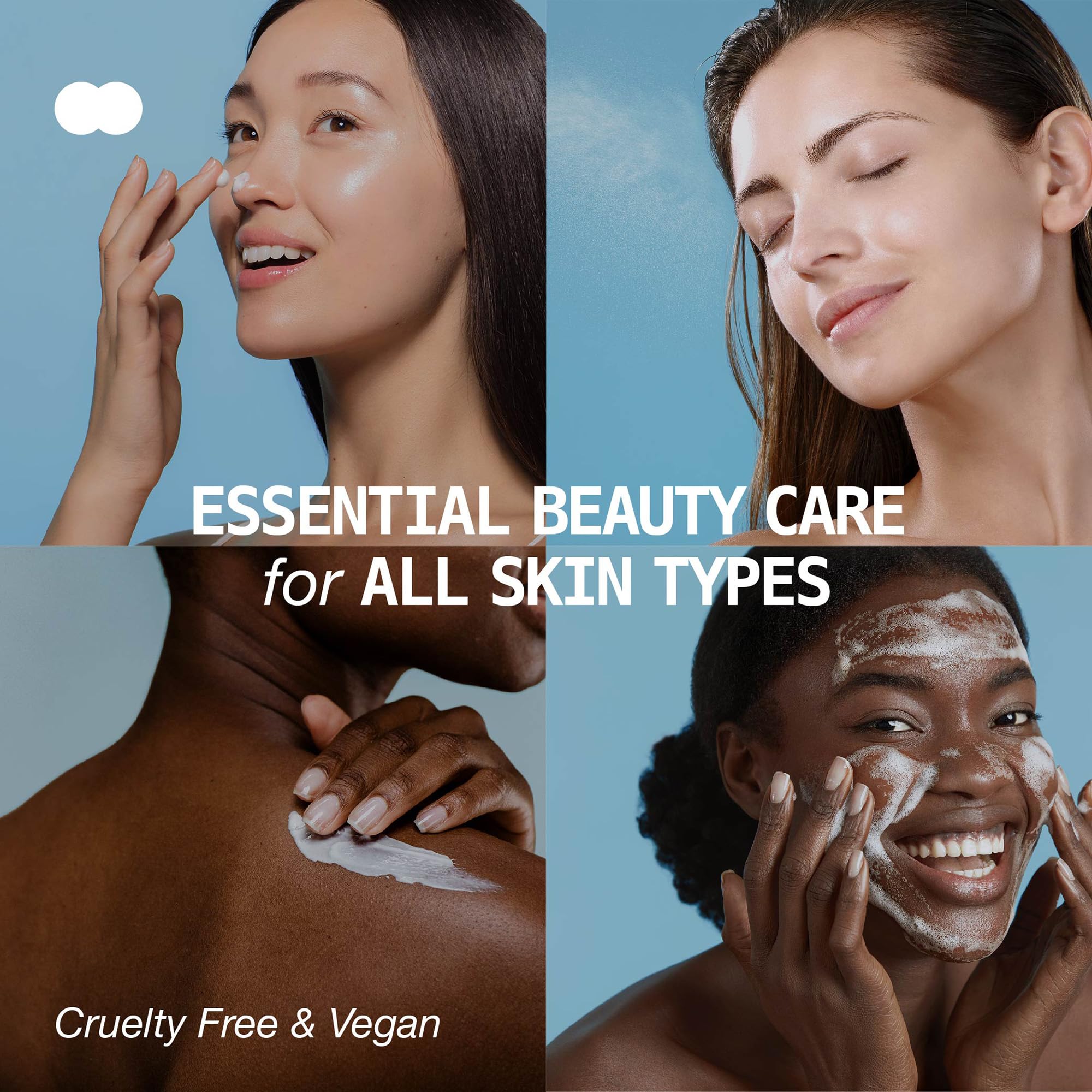 Ruby Kisses Complete Hydration Skincare Set - Korean Beauty Routine Essentials for Face & Body Care | Includes Foaming Cleanser, Balancing Toner, Body Lotion & Gentle Scrub | Perfect for Daily Hydration & Glowing Skin at Home or Travel