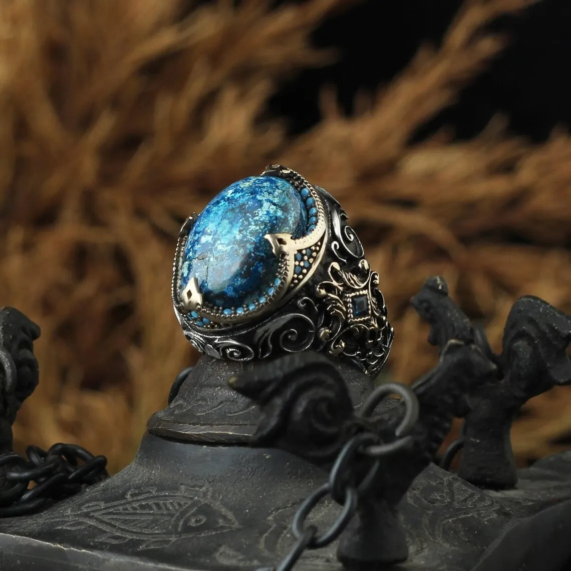 Eagle Ring for Men & Women - Stainless Steel Adjustable Band, Gothic Punk Jewelry - Perfect for Weddings, Parties & Everyday Fashion