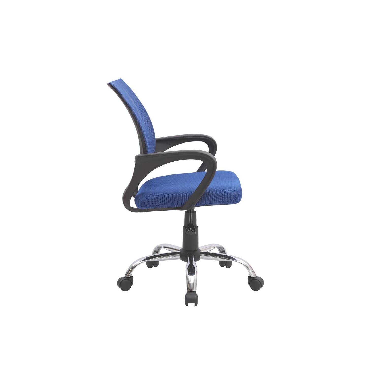 Ergonomic Home Office Desk Chair with Adjustable Lumbar Support - Comfortable Swivel Rolling Computer Chair for Small & Tall Desks, White Executive Chair for Office & Gaming - Perfect for Work from Home, Online Classes & Long Hours Sitting