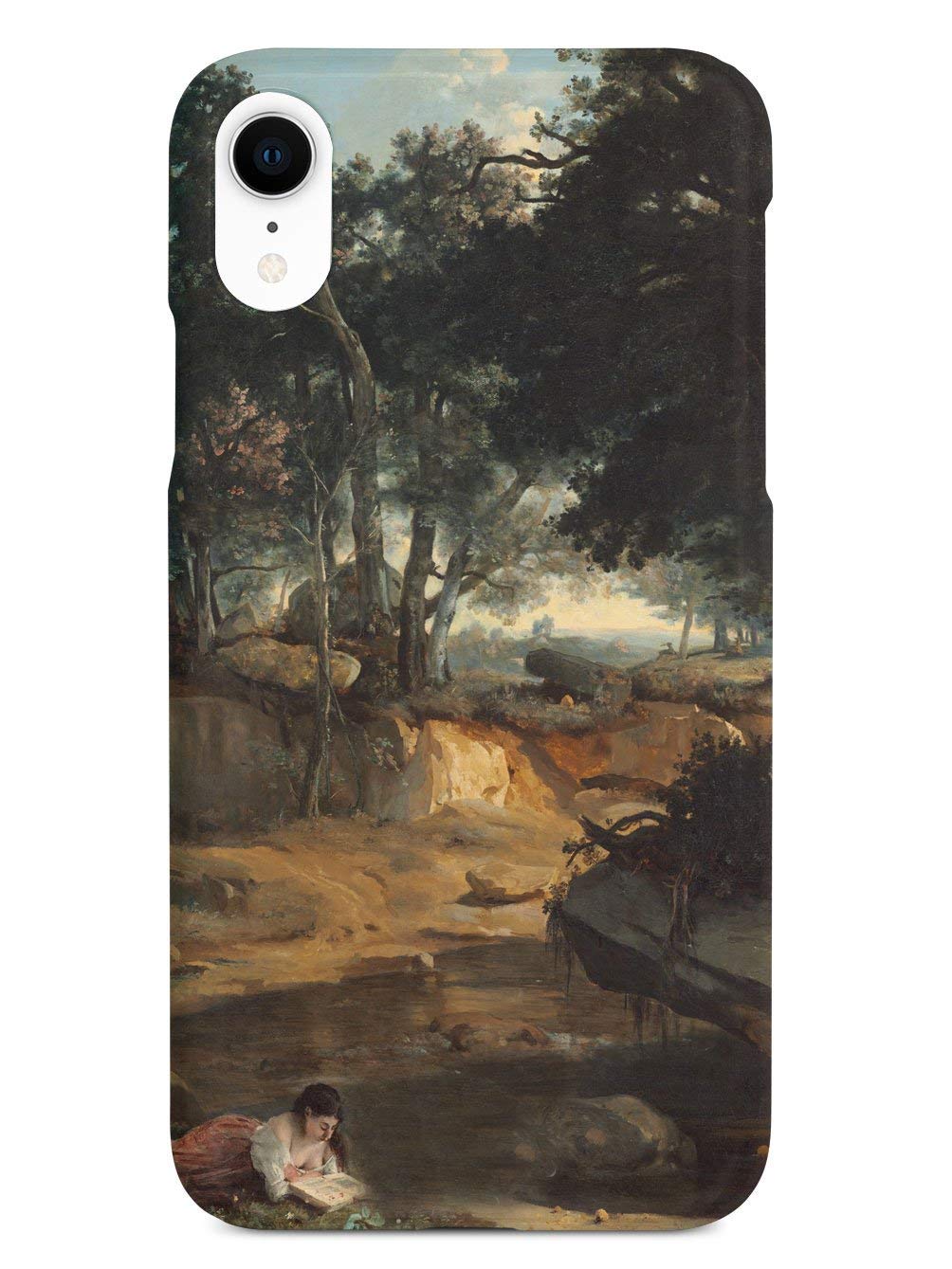 Inspired Cases - iPhone XR Case Compatible - 3D Textured Protective Phone Cover for Apple iPhone XR - Jean-Baptiste - Forest of Fontainebleau - Durable Slim Fit for Everyday Use & Outdoor Activities