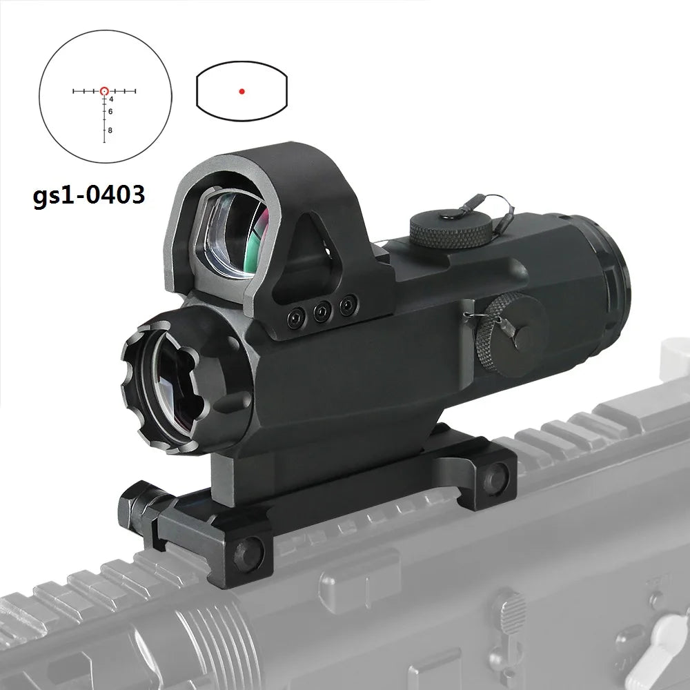 3X Hunting Scope with Ballistic CQ Reticle | PPT Tactical Prism Sight | HAMR 4x24 Riflescope for Sniper & Airsoft Guns | Durable Optics for Hunting, Tactical Training & Outdoor Shooting