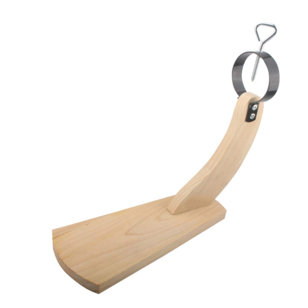 Premium Wooden Ham Stand - Foldable Jamonero for Slicing Spanish Ham, Lamb & Roasts | Durable Household Meat Holder & Carving Rack for Kitchens, BBQs & Catering Events