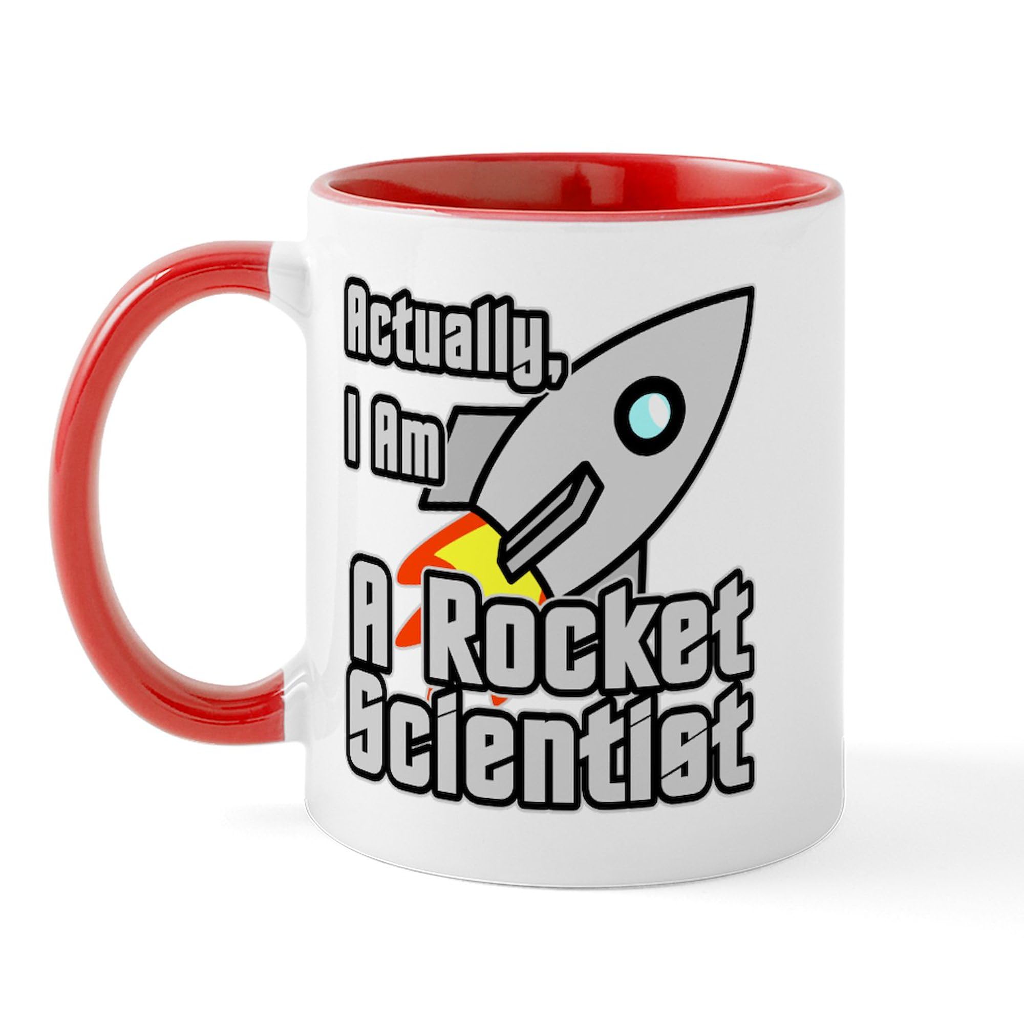 Rocket Scientist Coffee Mug - 11 oz (325 ml) Ceramic Cup for Coffee, Tea & Hot Drinks - Perfect Gift for Science Lovers, Engineers & Space Enthusiasts