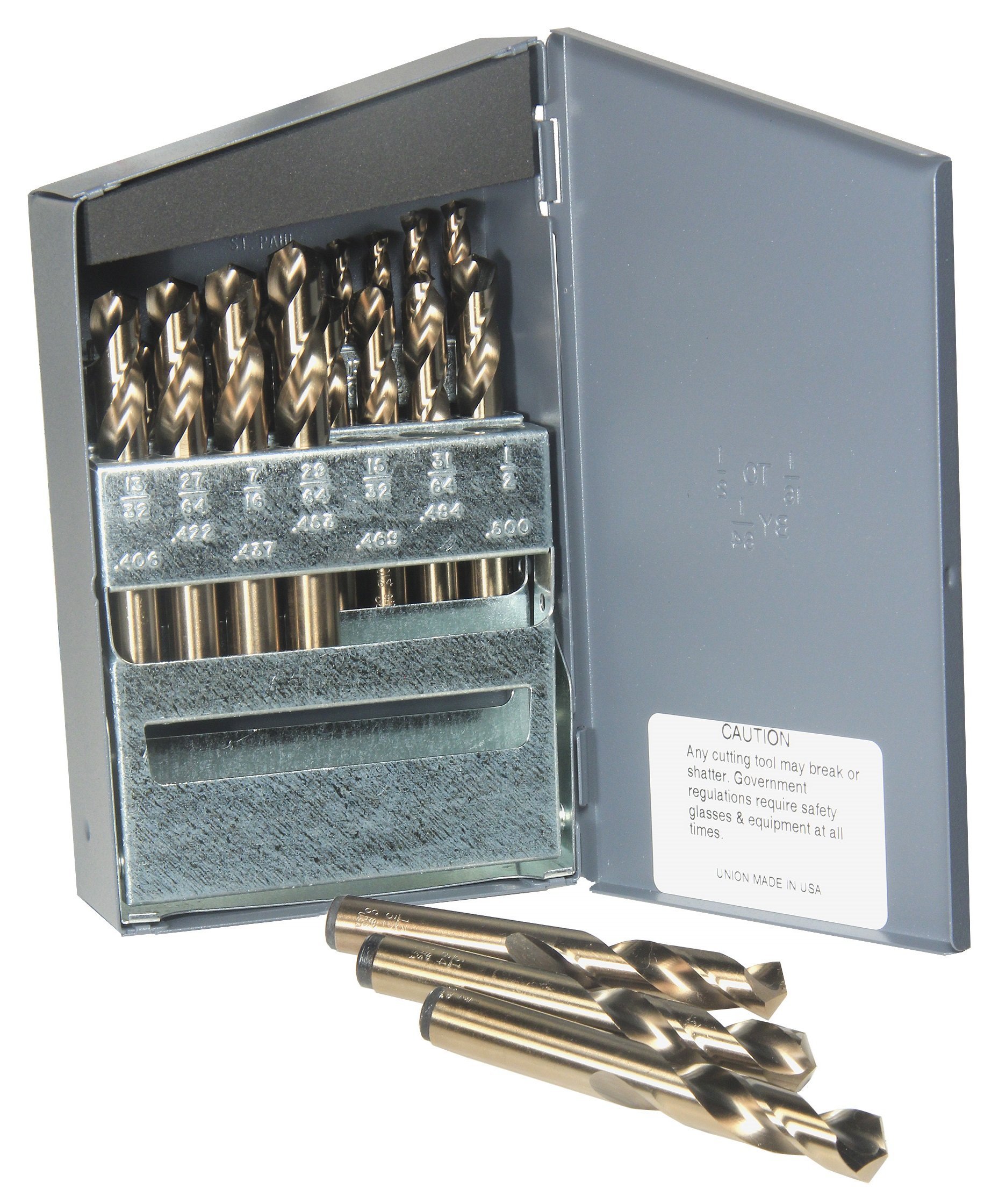 Viking Drill and Tool 42630 Type 260-D 135° Split Point M42 Cobalt Screw Machine Drill Bit Set (29-Piece) – High-Speed Precision Drilling for Metal, Wood, and Plastic – Ideal for Machinists, DIY, and Industrial Use