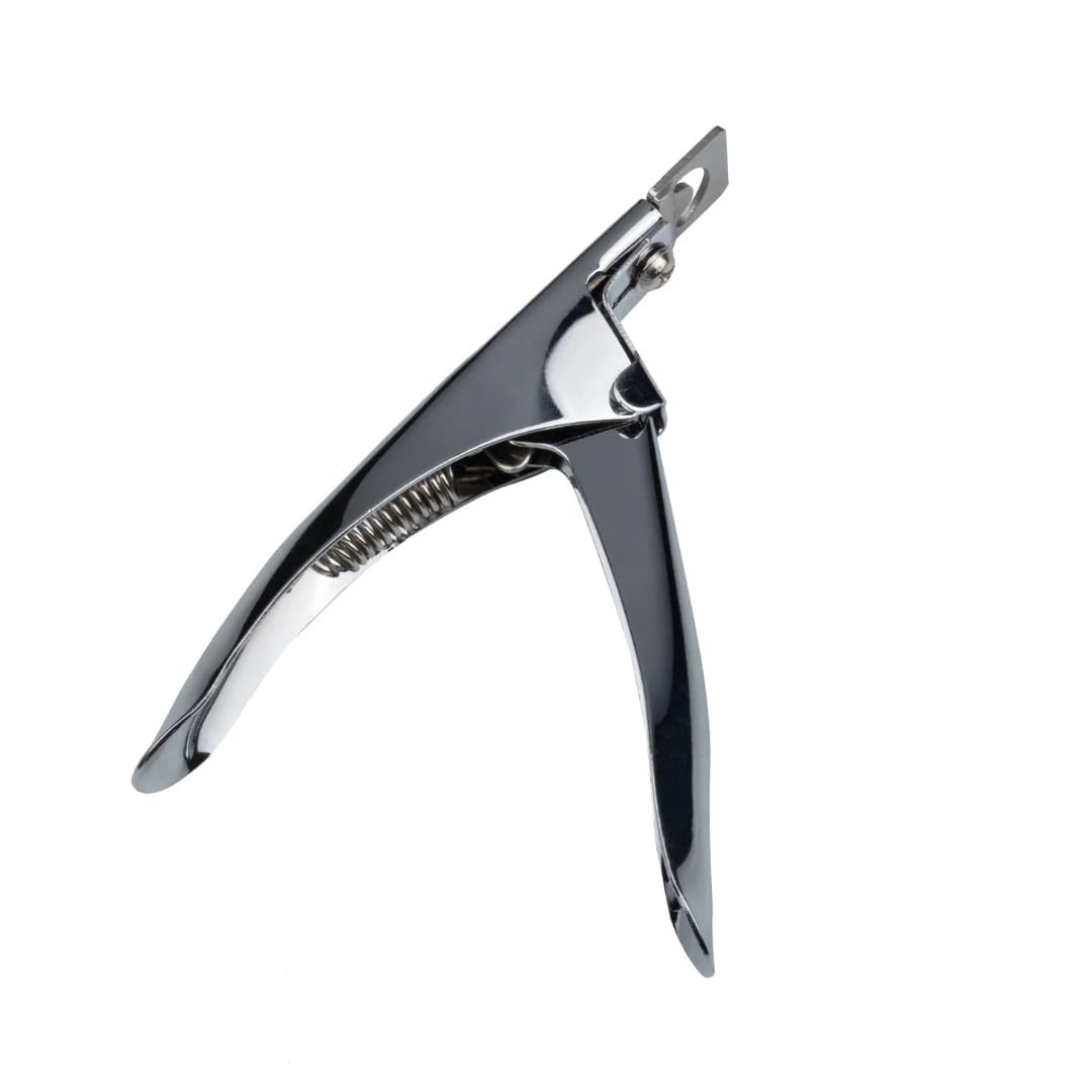 FOLELLO Professional Nail Tip Clipper & Edge Cutter - Sharp Rustproof Nail Trimmer for Fake/False Nails - Nail Art Tool for Women & Men - Perfect for Salon, Home Manicures & DIY Nail Extensions