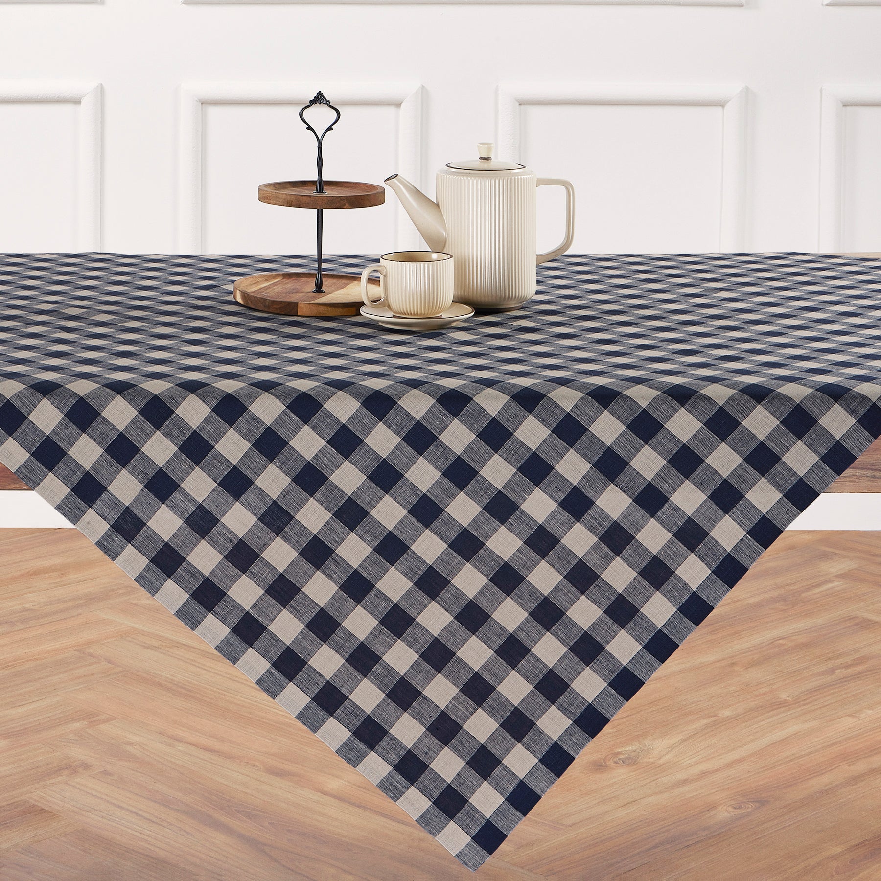 Navy and Natural - Morgan Check