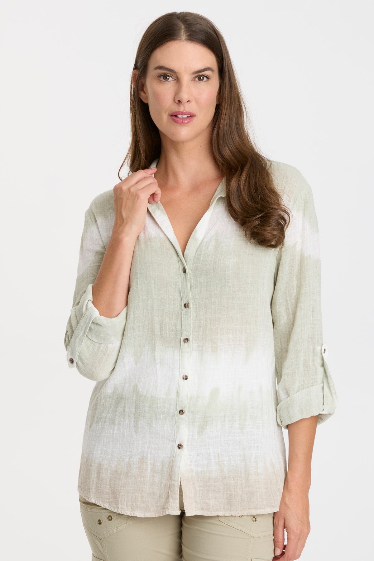 Porter Blouse Caravel Wash Meadow - Stylish Women's Casual Shirt for Everyday Wear, Office & Outings