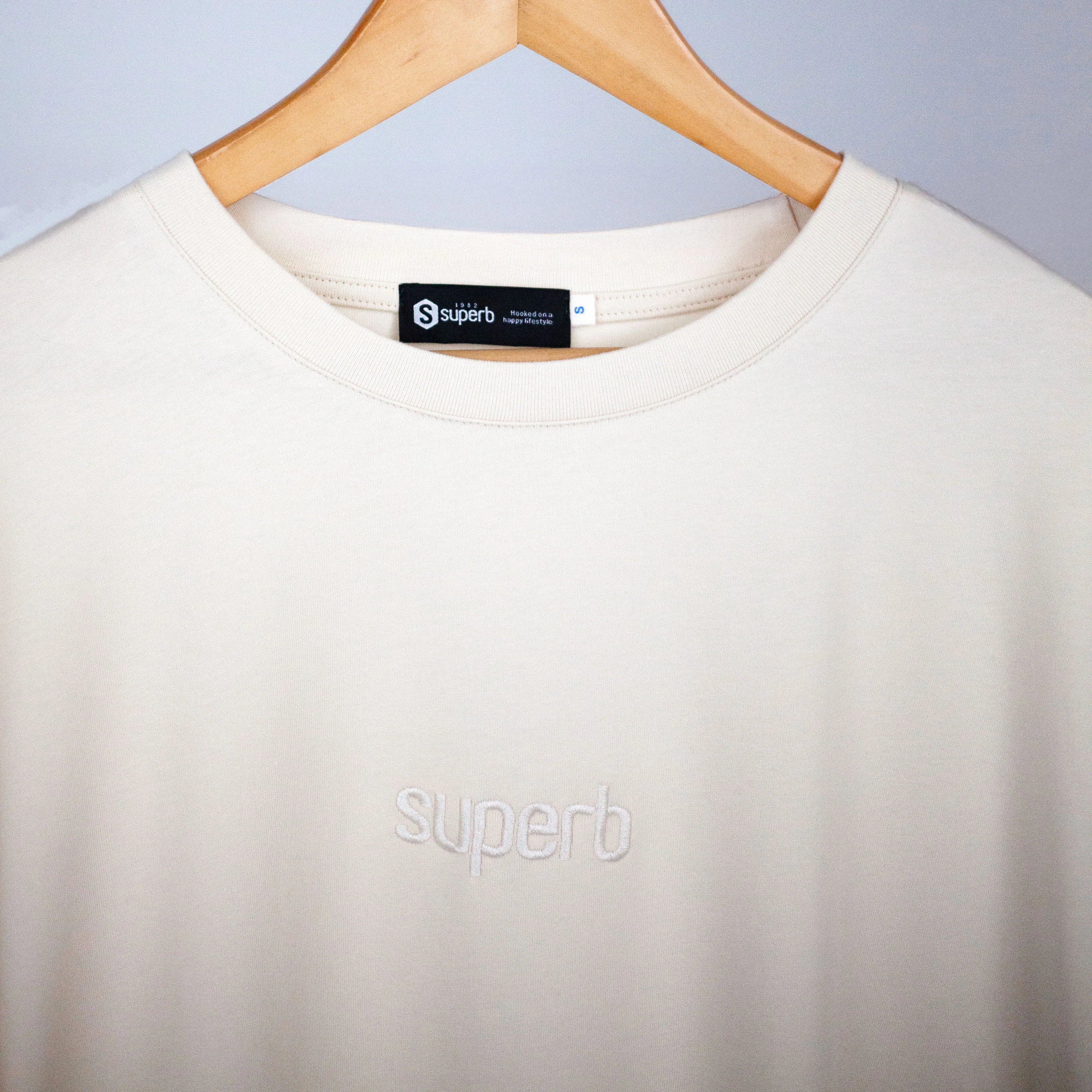 Essential Beige T-Shirt for Women - Soft Cotton Basic Tee - Casual Everyday Wear for Outfits & Layering