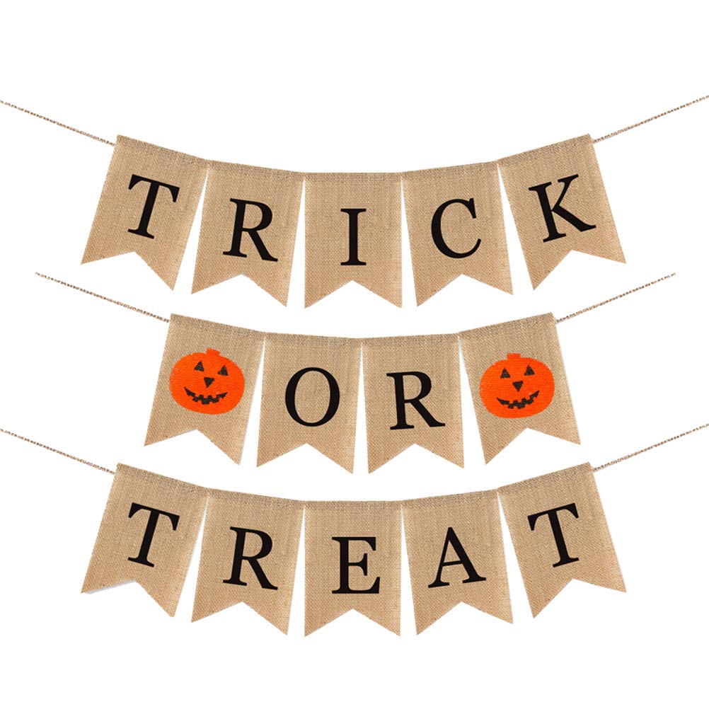 Halloween Swallowtail Bunting Flag - Decorative Pie Mabula Banner for Trick or Treat, Photo Props & Party Decorations | Perfect for Halloween Home Decor, Yard Displays & Spooky Party Backdrops