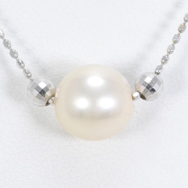 18K White Gold Pearl Necklace for Women - Elegant Bridal Jewelry, Wedding Gift, Anniversary Present - Perfect for Formal Events & Special Occasions