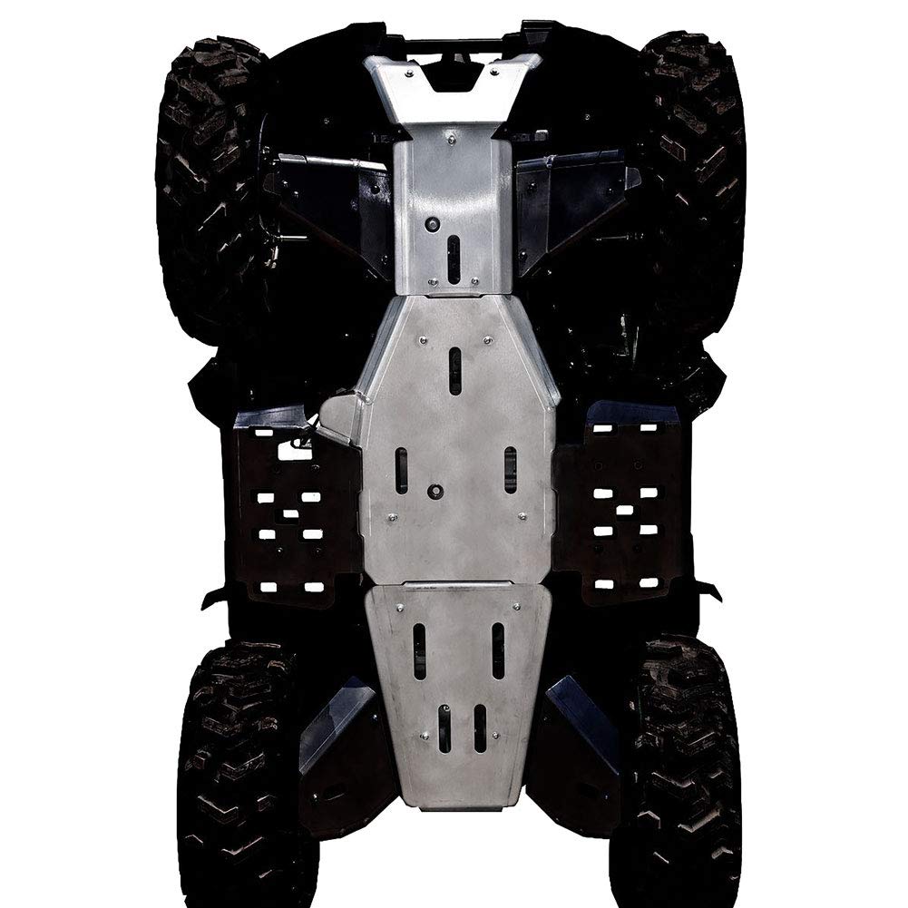 Yamaha Grizzly 550 & 700 3-Piece Full Frame Skid Plates - Heavy Duty Protection for Off-Road ATV Riding, Hunting & Trail Adventures