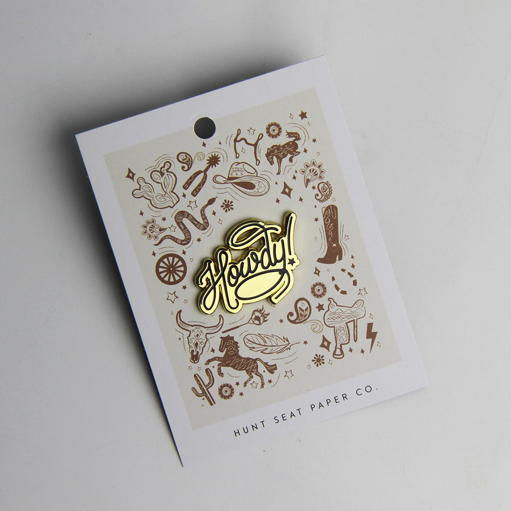 Howdy Pony Pin - Western Cowboy Hat Lapel Pin for Men & Women - Perfect for Rodeo, Country Music Festivals & Western Fashion Accessories