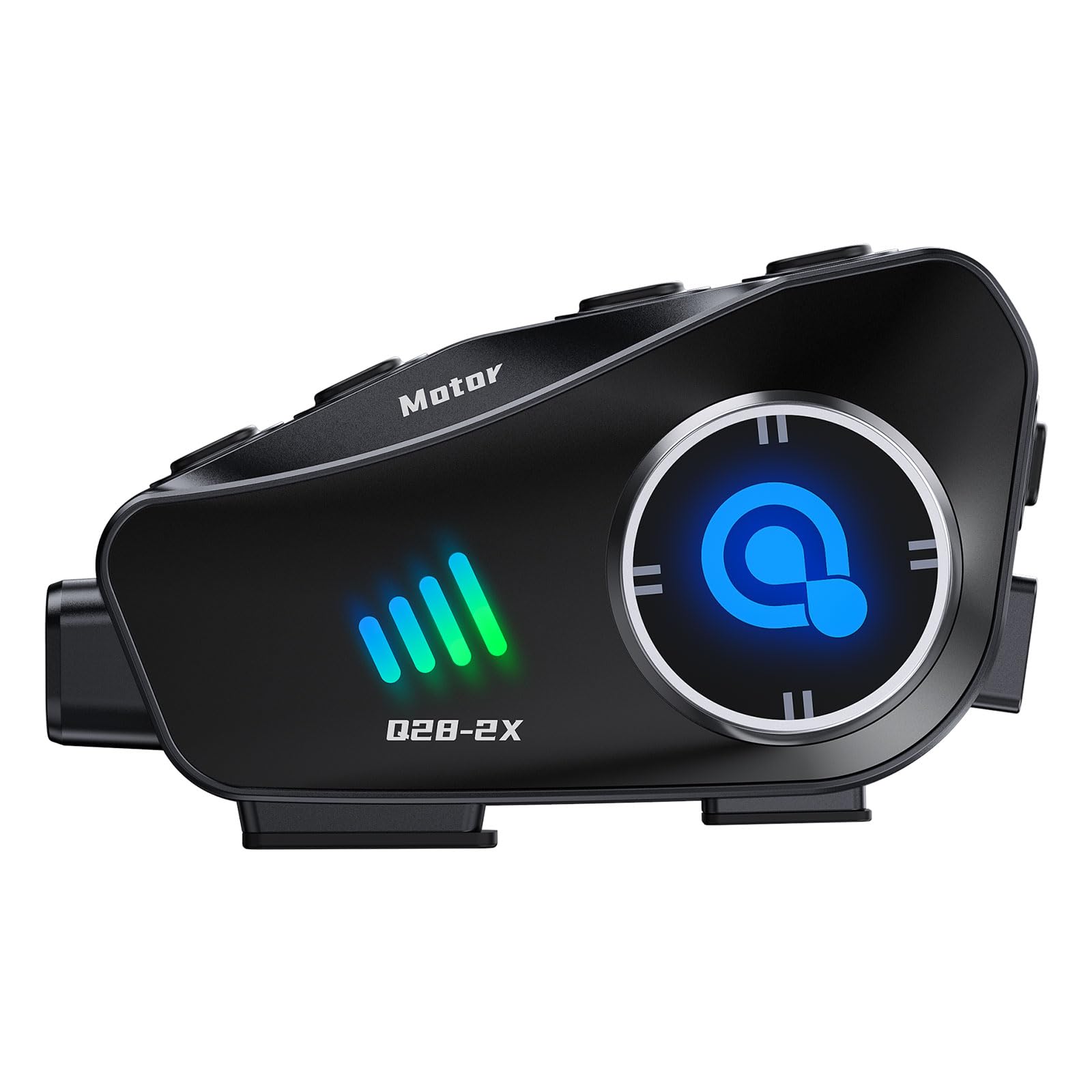 Motorcycle Helmet Bluetooth Headset with 1080P HD Camera - 120° Wide Angle Wireless Recorder, 360° Adjustable, Bluetooth 5.3, Smart Noise Cancellation, IP66 Waterproof, Includes 32GB TF Card - Perfect for Riding Safety, Vlogging & Adventure Recording