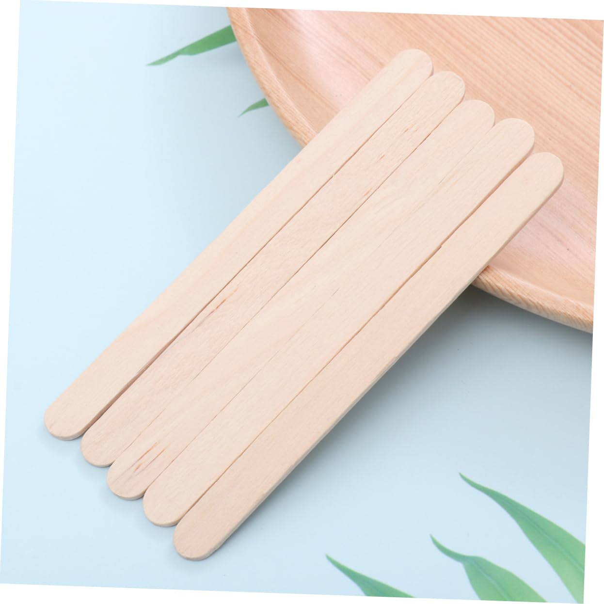 150pcs Wooden Waxing Spatulas - Natural Wood Wax Spatula Sticks for Hair Removal, DIY Waxing & Beauty Salon Use - Perfect for Eyebrow Shaping, Leg Waxing & Facial Hair Removal