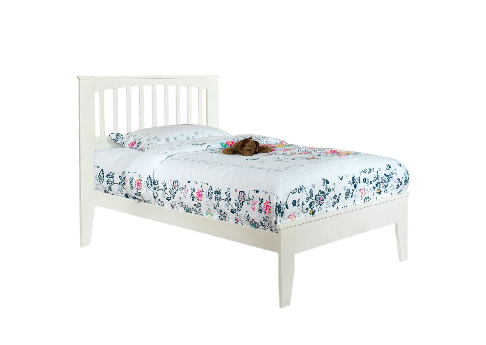 Furniture of America Cellini White Twin Size Platform Bed Frame - Modern Minimalist Design for Small Spaces | Perfect for Kids, Teens & Guest Rooms