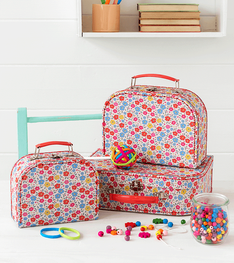 Stylish Floral Print Tilde Suitcase - Perfect for Travel, Vacation & Business Trips | Durable & Lightweight Luggage