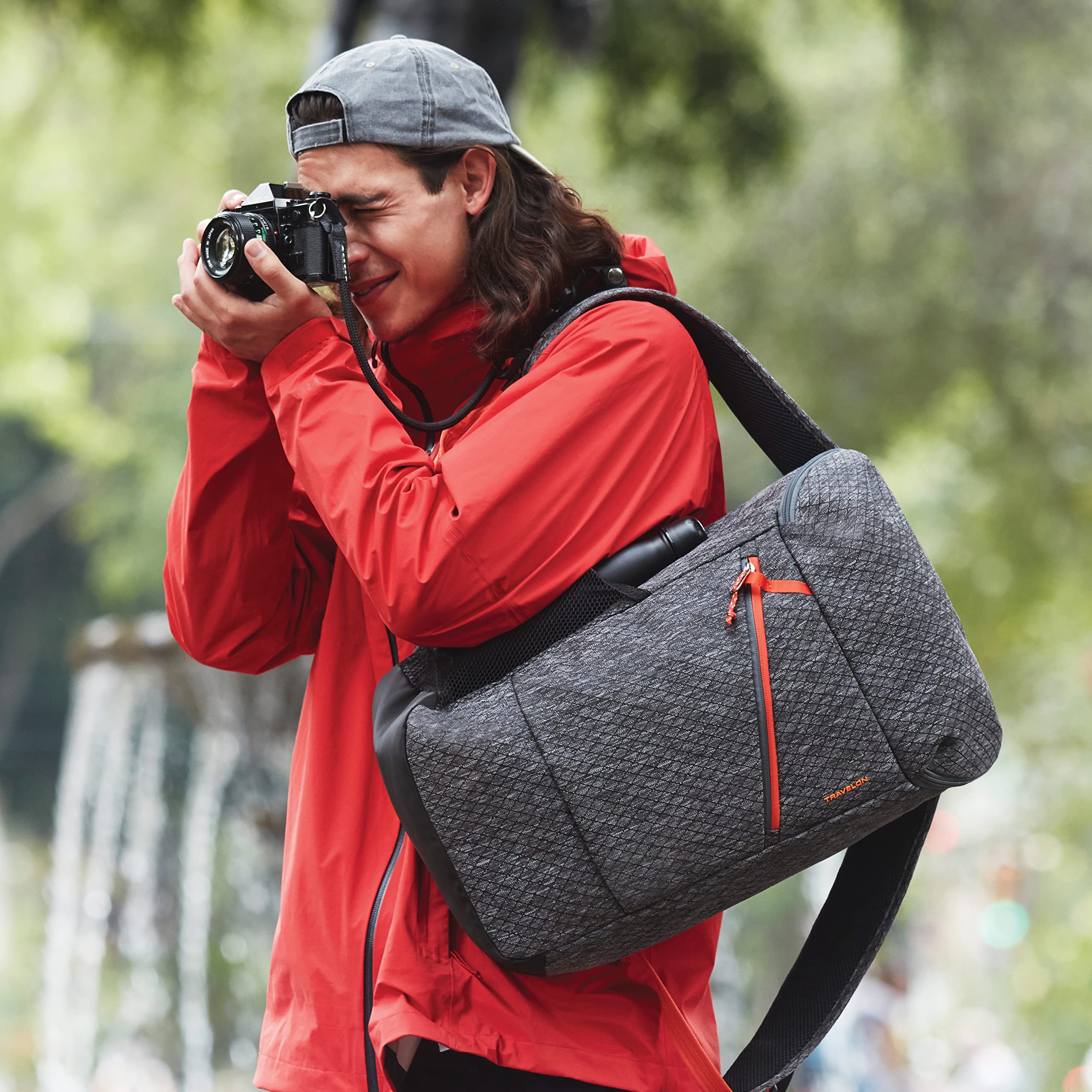 Travelon Anti-Theft Greenlander 21L Backpack - Secure & Stylish Travel Daypack for Commuting, Hiking & Urban Adventures